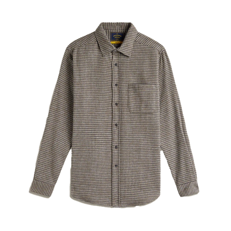 Portuguese Flannel Abstract Pied Poule Shirt