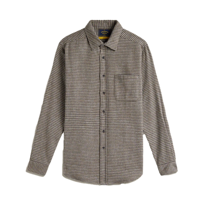 Portuguese Flannel Abstract Pied Poule Shirt
