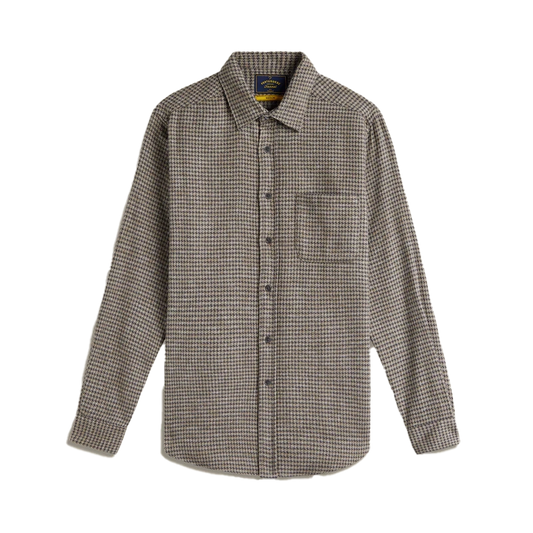 Portuguese Flannel Abstract Pied Poule Shirt