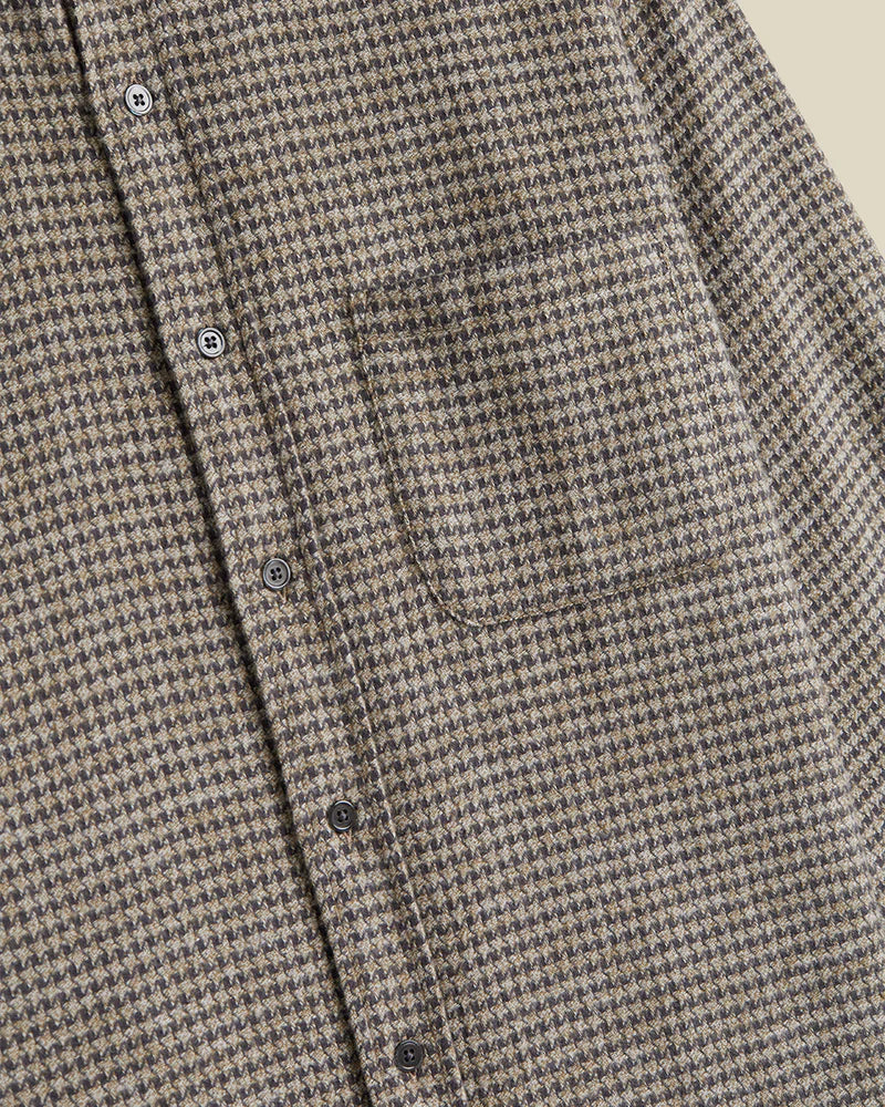 Portuguese Flannel Abstract Pied Poule Shirt