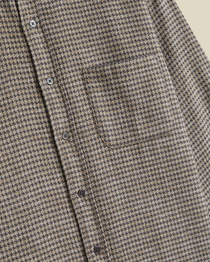 Portuguese Flannel Abstract Pied Poule Shirt
