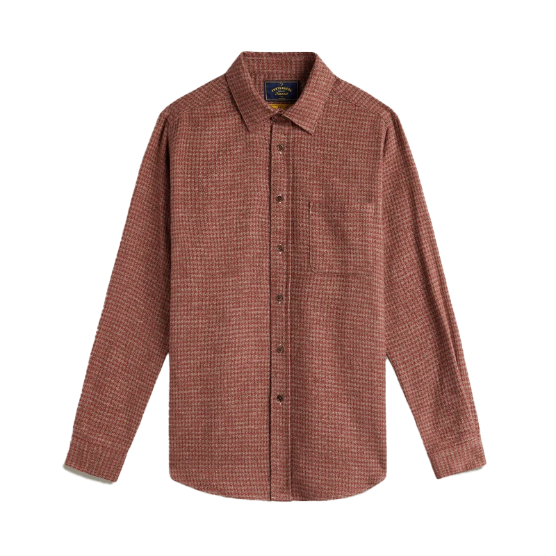 Portuguese Flannel Abstract Pied Poule Shirt