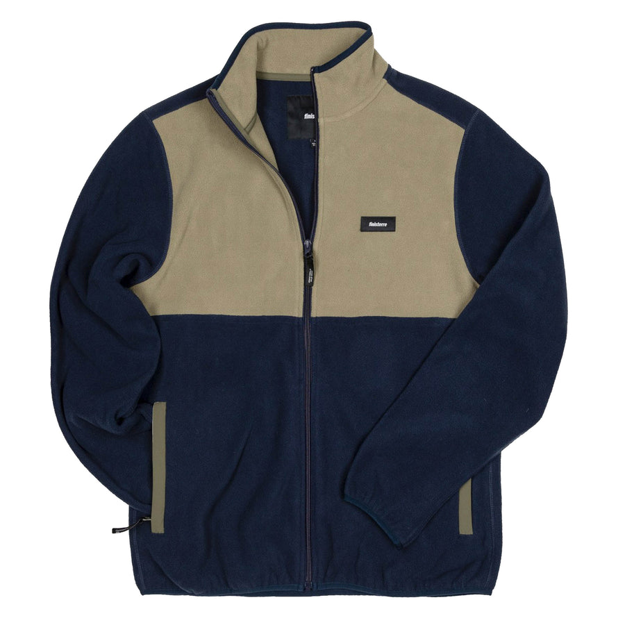 Finisterre Axiom Full Zip Fleece | Willow Green / Navy / Olive