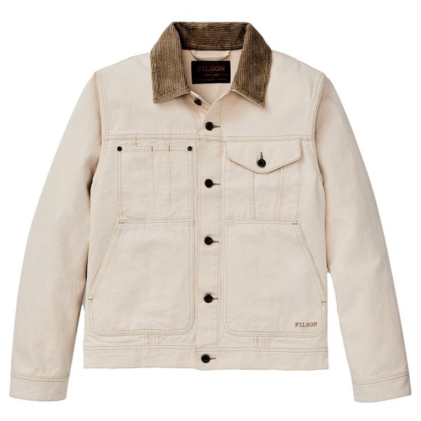 Filson Rustic Canvas Short Cruiser Jacket- Natural Seed – Arrowild