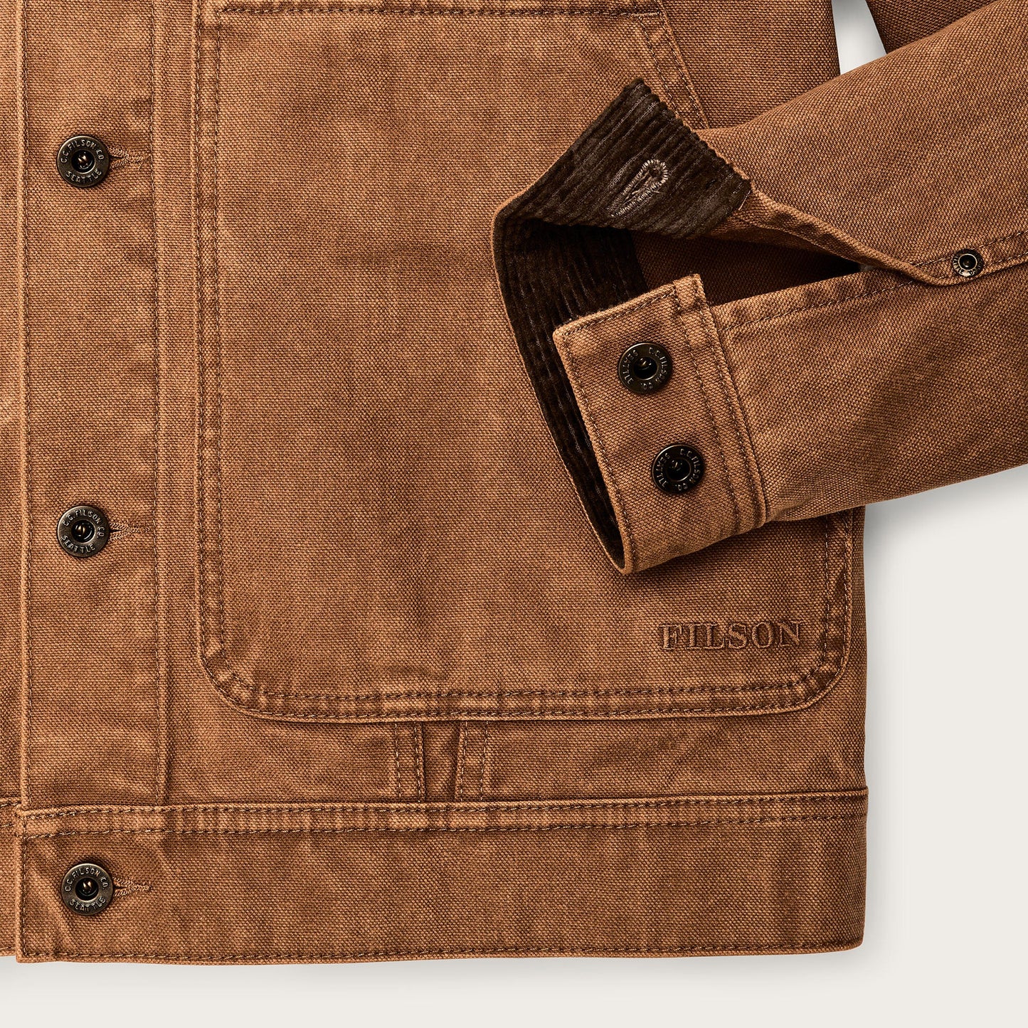 Filson Rustic Canvas Short Cruiser Jacket
