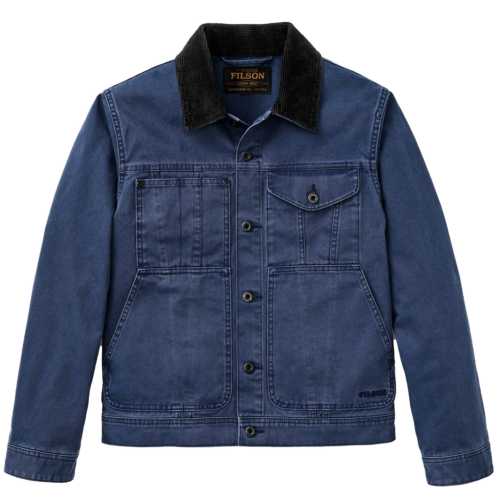 Filson Rustic Canvas Short Cruiser Jacket- Indigo – Arrowild