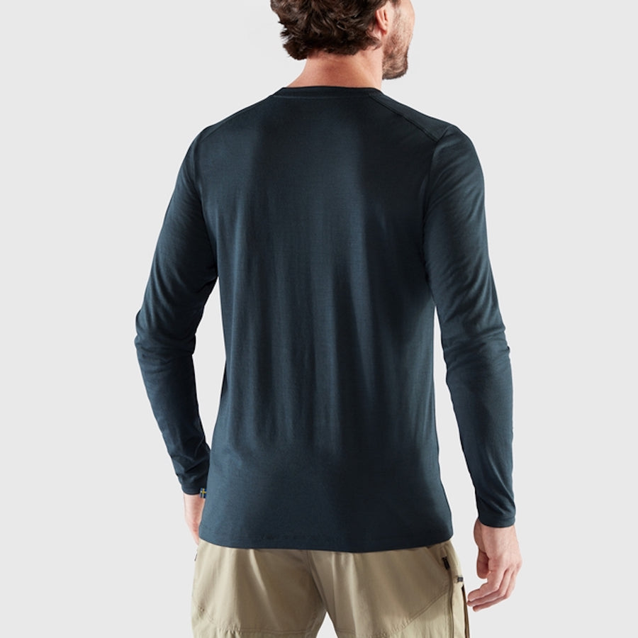 Fjallraven Abisko Wool Longsleeve | Dark Navy