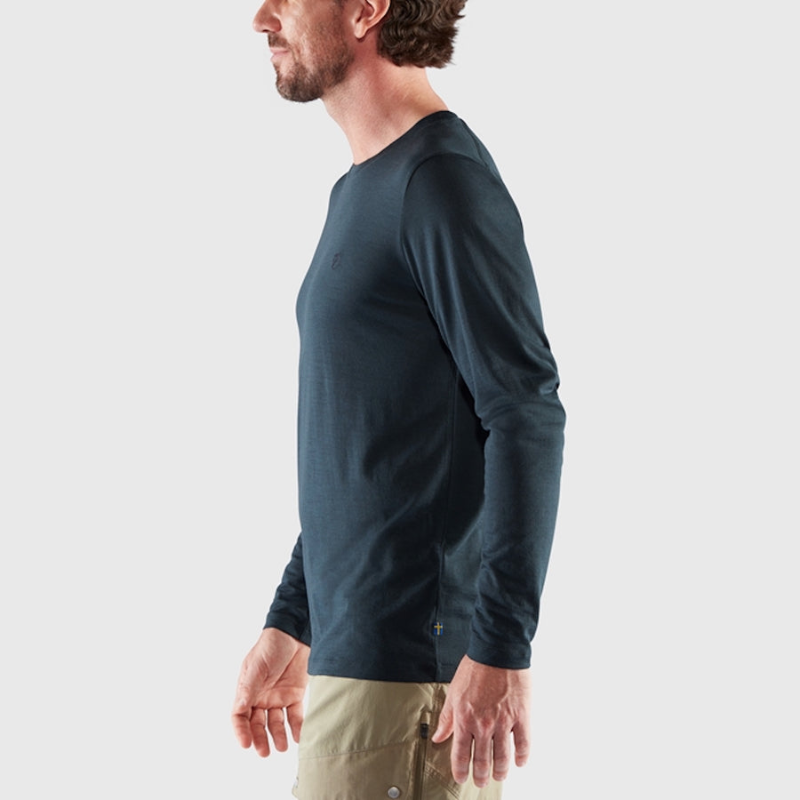 Fjallraven Abisko Wool Longsleeve | Dark Navy