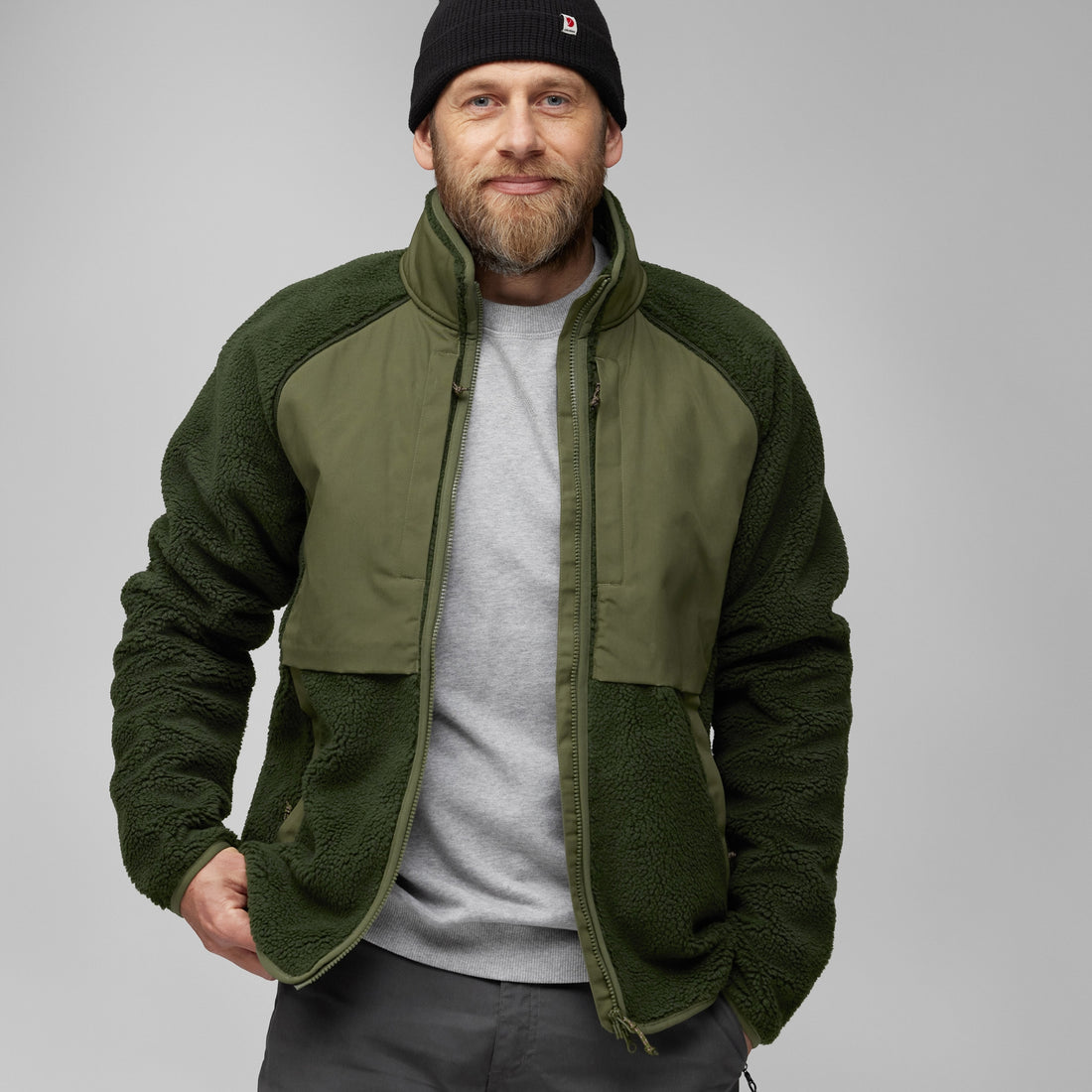 Fjallraven Vardag Pile Jacket | Deep Forest / Laurel Green