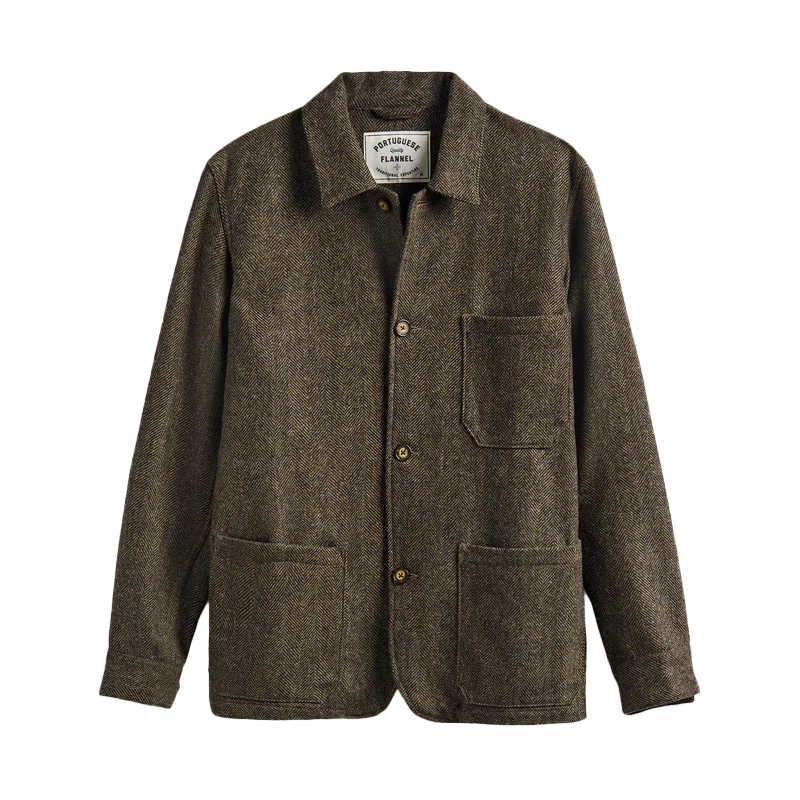 Portuguese Flannel Labura Herringbone Jacket