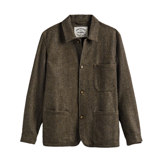 Portuguese Flannel Labura Herringbone Jacket