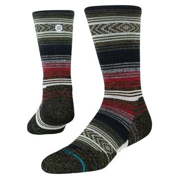 Stance Mid Wool Crew | Black/Red