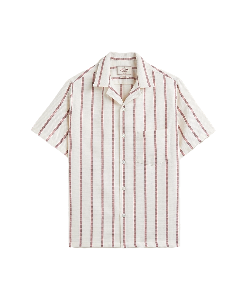 Portuguese Flannel Piquet Stripe Shirt