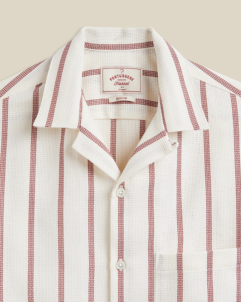 Portuguese Flannel Piquet Stripe Shirt
