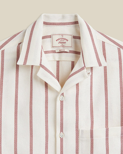 Portuguese Flannel Piquet Stripe Shirt