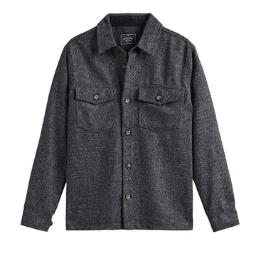 Portuguese Flannel Wool Field Overshirt | Grey