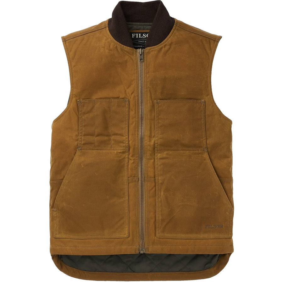 Filson Tin Cloth Insulated Vest | Dark Tan