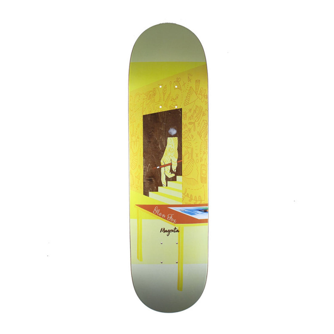 Magenta Glen Fox Sleep Deck | 8.375"